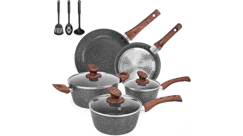 11 piece granite cookware set