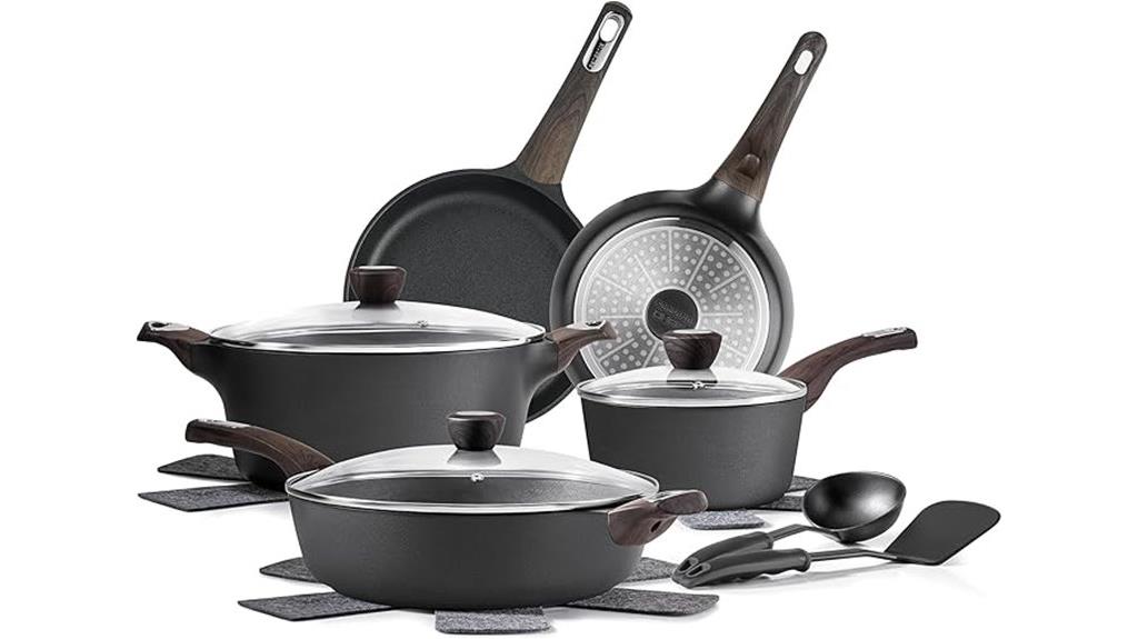 14 piece non stick cookware