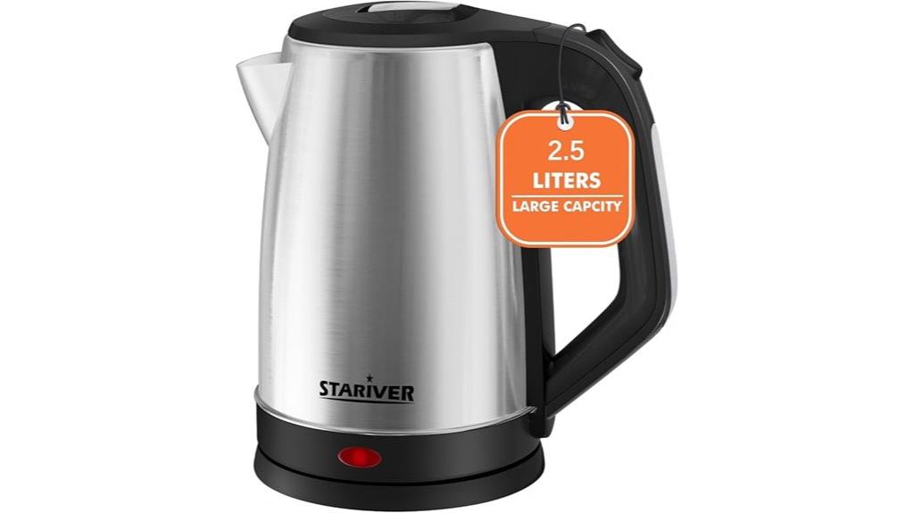 2 5l electric kettle auto shutoff
