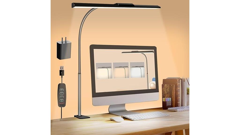 adjustable clamp desk lamp