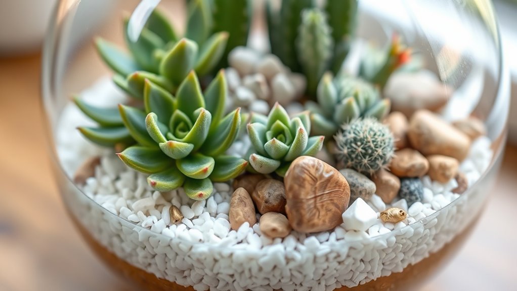 arrange plants for visual harmony