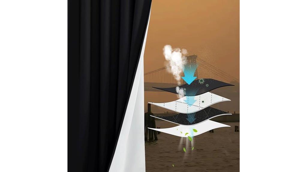 blackout thermal insulated curtains