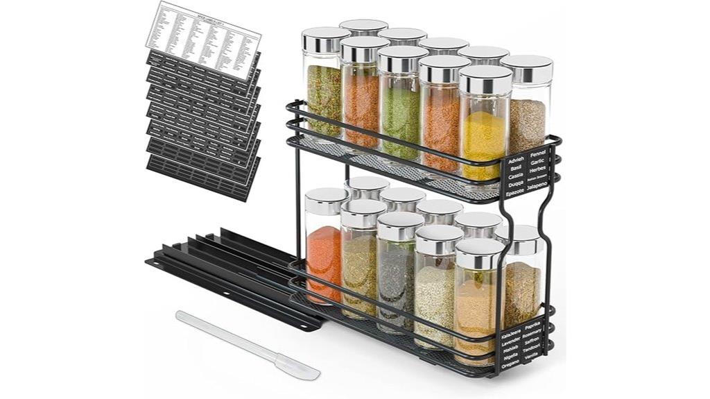 cabinet spice rack organizer