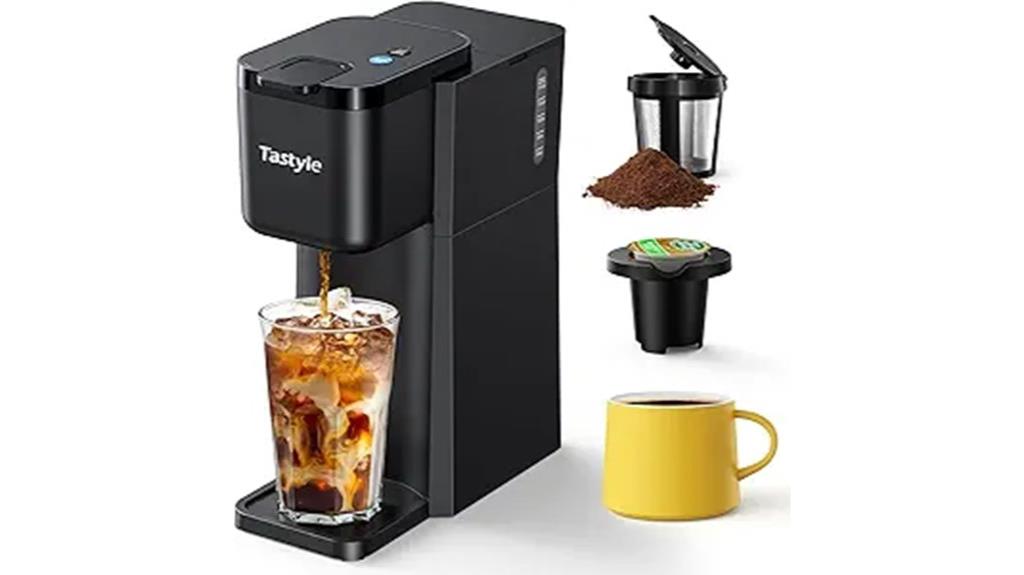 compact hot iced coffee maker