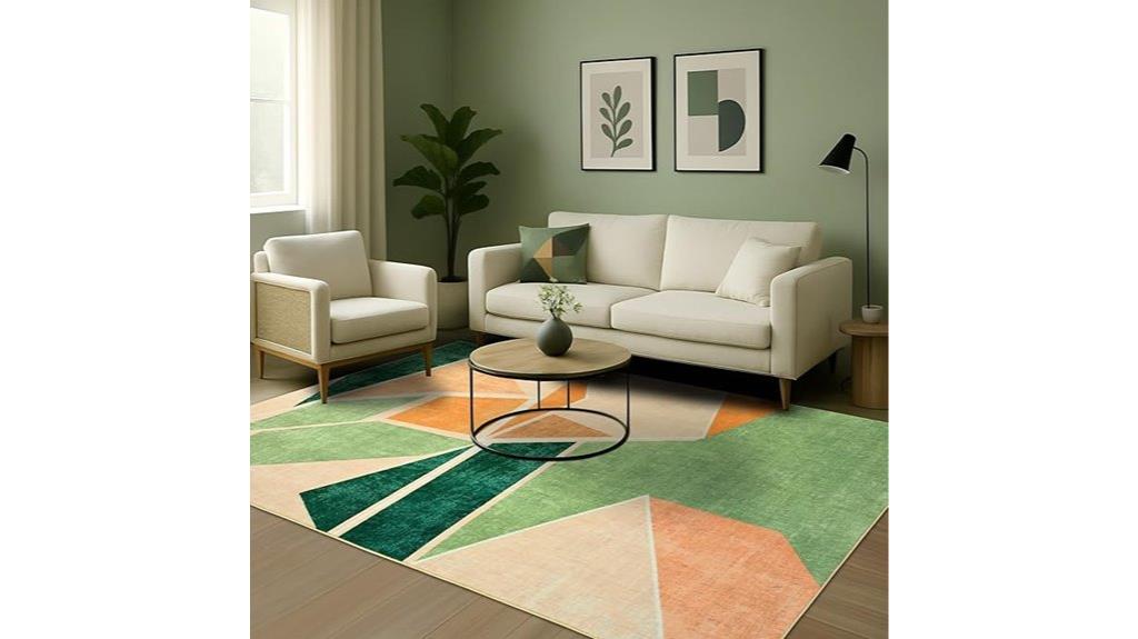 contemporary 8x10 geometric rug