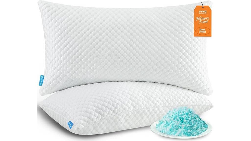cooling memory foam pillows