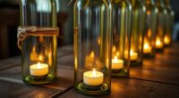 create eco friendly wine lanterns