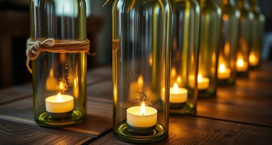 create eco friendly wine lanterns