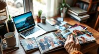 creating family photo albums