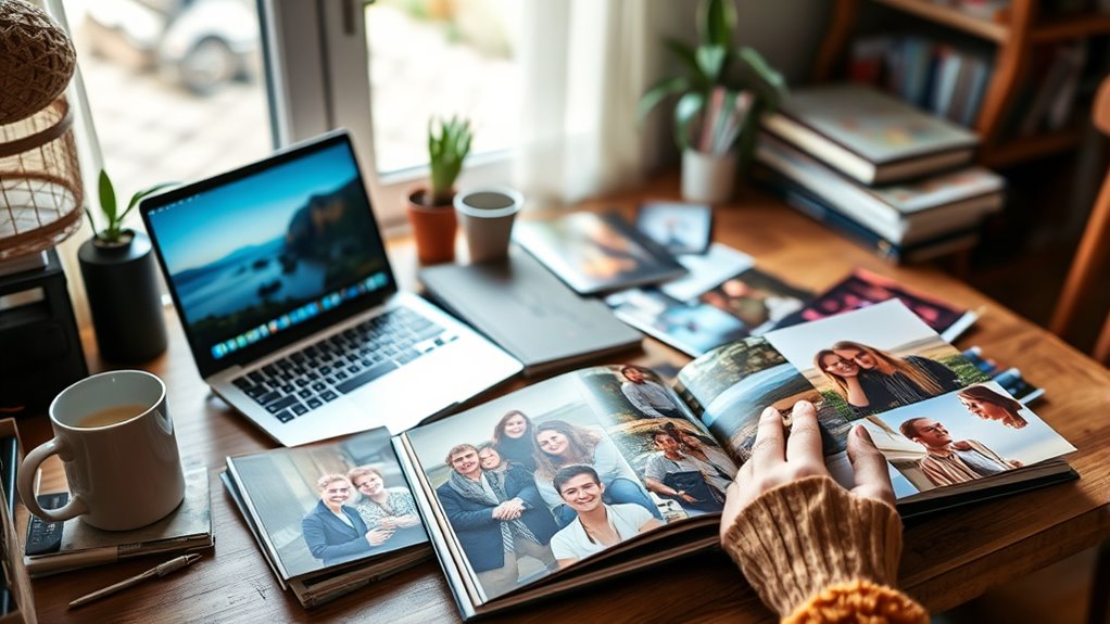 creating family photo albums
