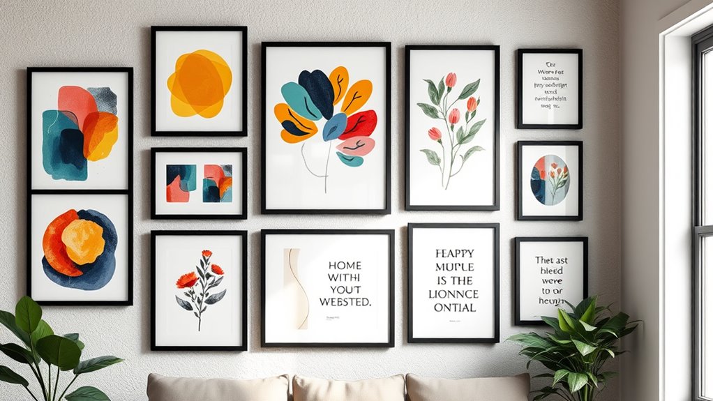creative wall art display ideas