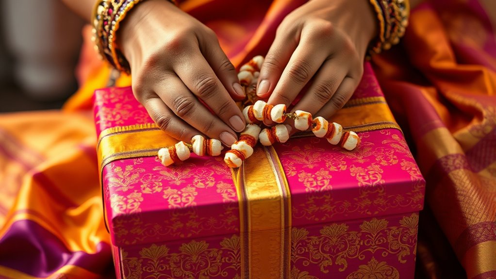 elegant colorful gift wrapping