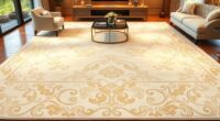 elegant ivory silk rugs