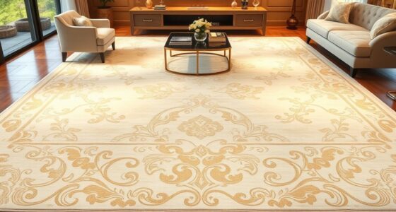 elegant ivory silk rugs