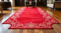elegant red silk carpet collection