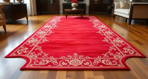 elegant red silk carpet collection