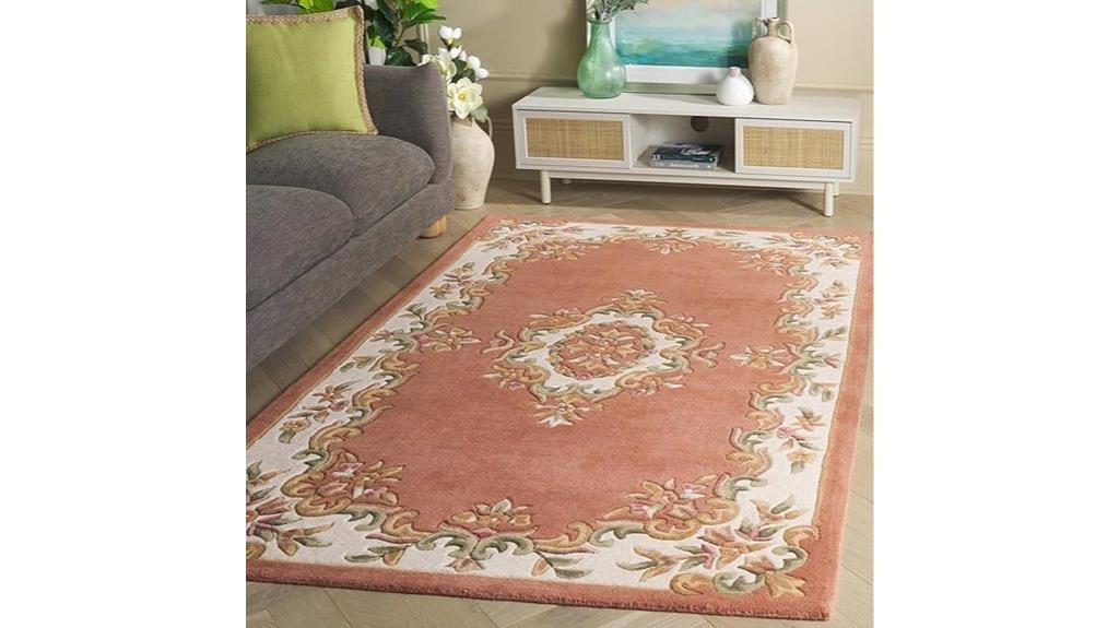 elegant vintage floral rug