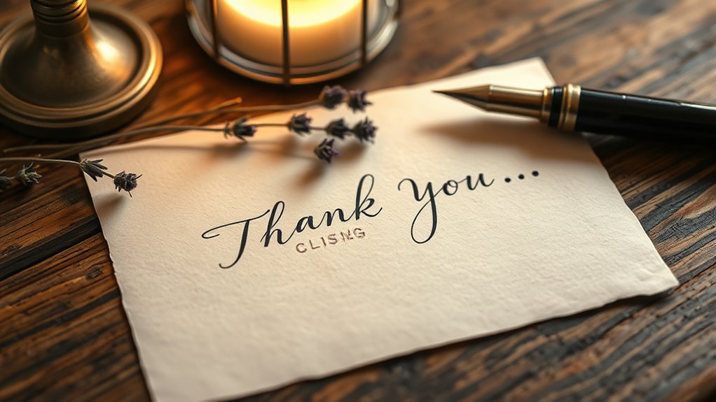 express gratitude with warmth