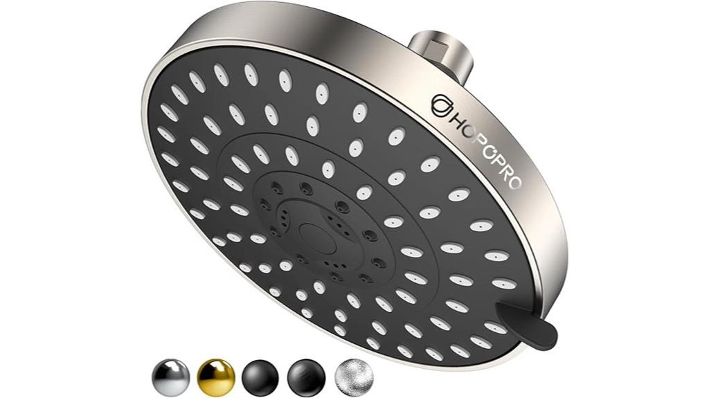 five mode high pressure shower