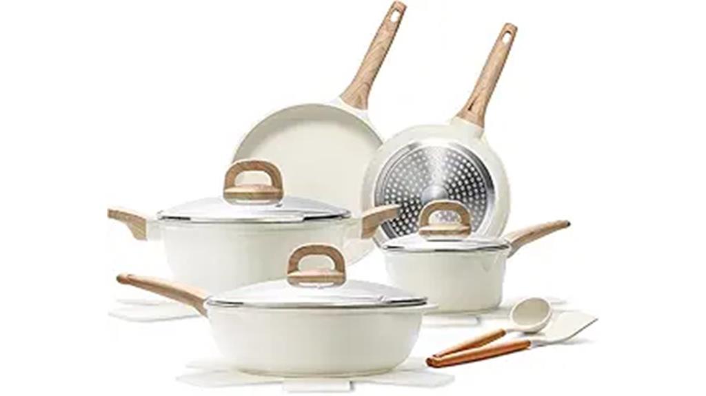 four piece nonstick cookware set
