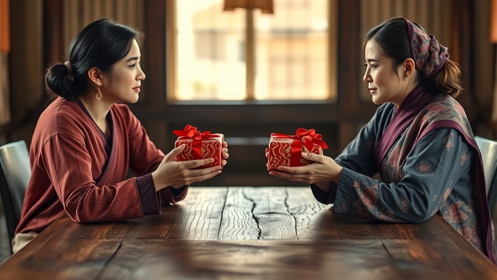 gifts symbolize emotional reconciliation