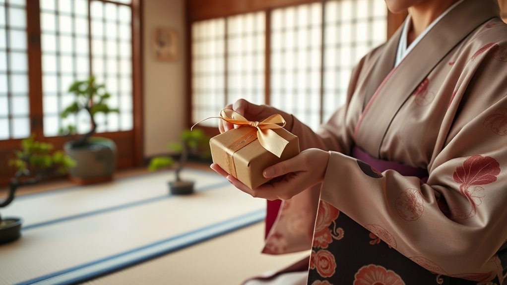 giving gifts at appropriate moments