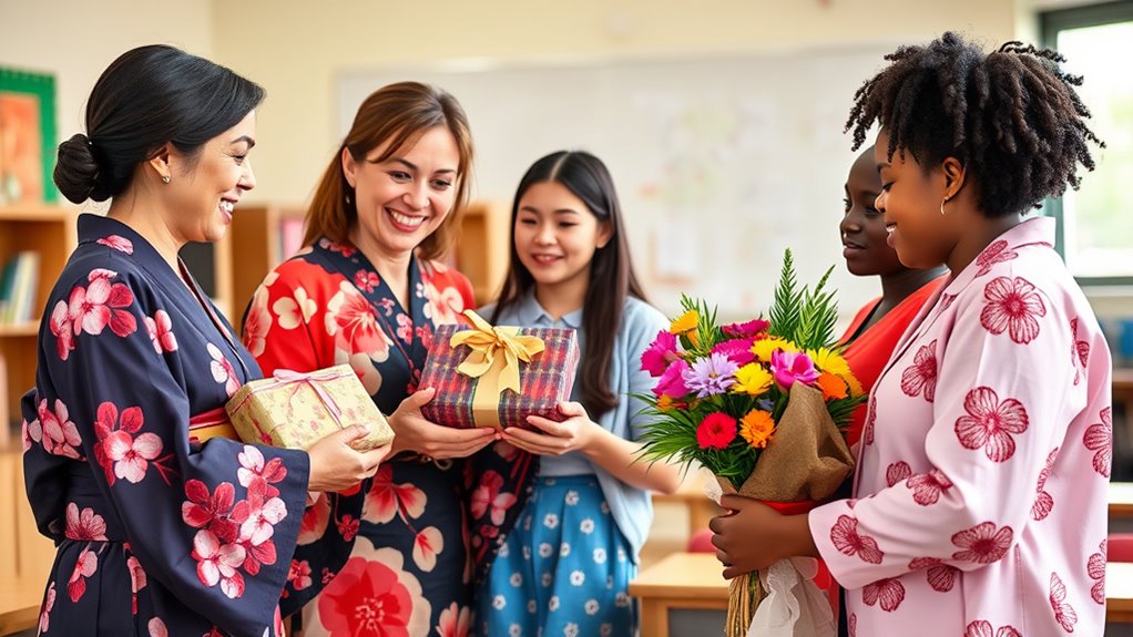 global teachers day gift customs