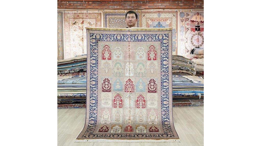 handmade antique medallion rug