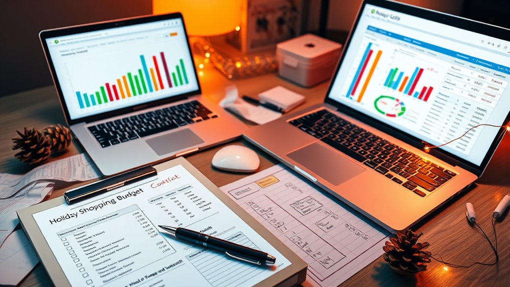 holiday shopping budget templates