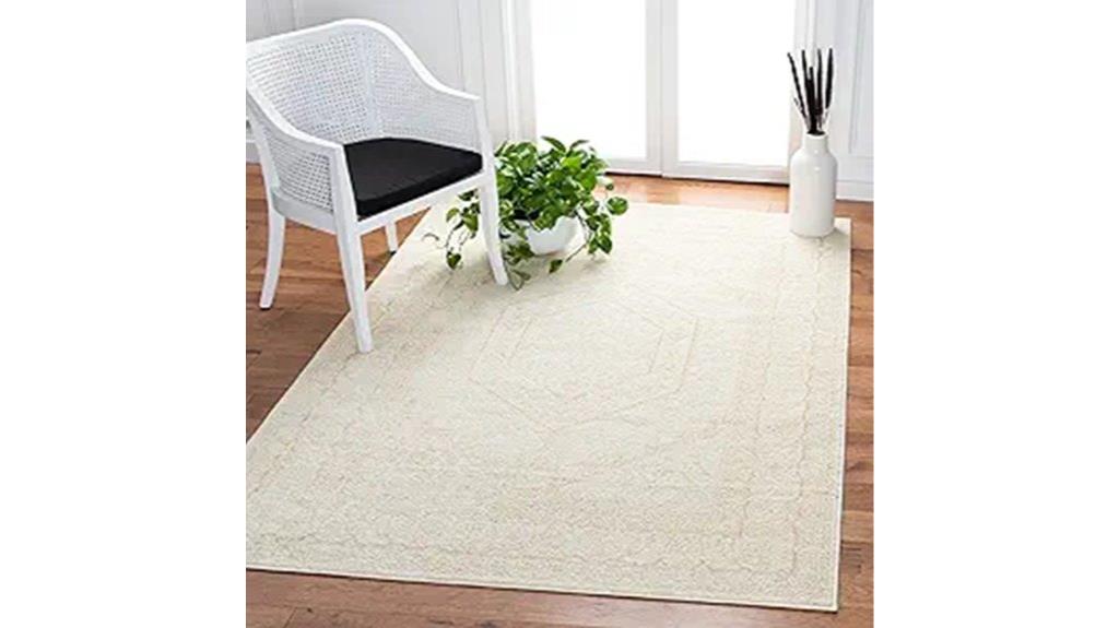 ivory and beige rug