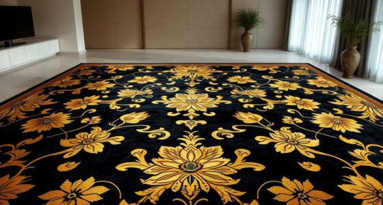 luxury black gold rugs