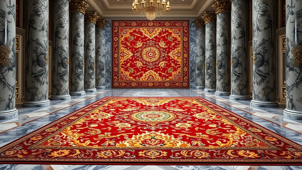 luxury large silk rugs