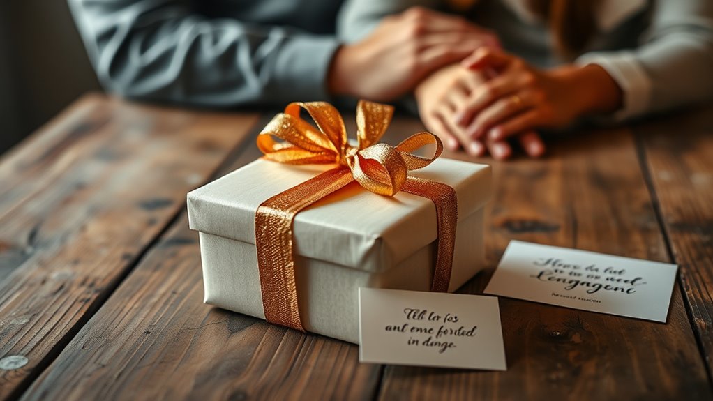 meaningful gift and heartfelt speech