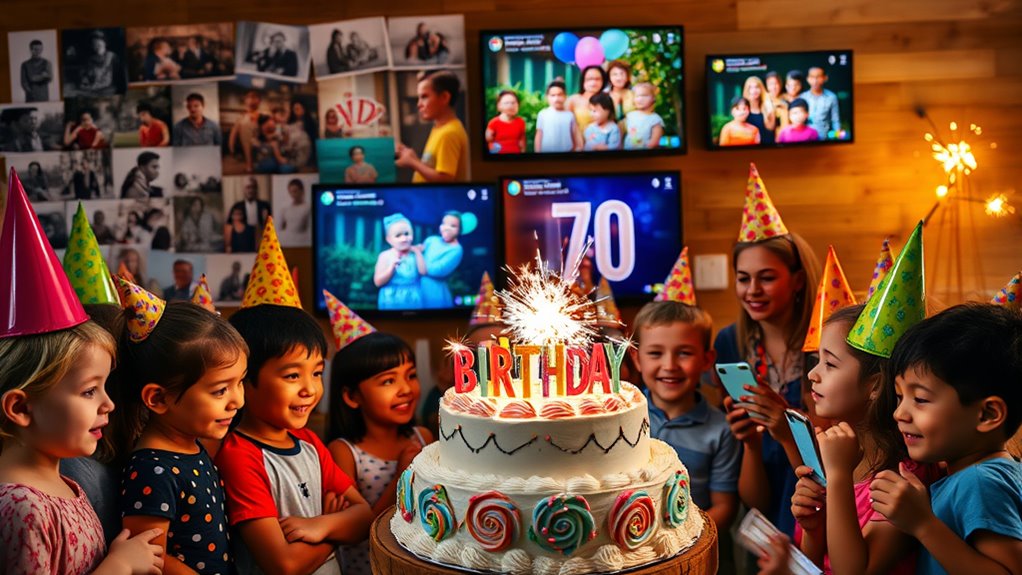 media driven personalized celebrations