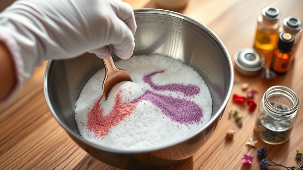 mix dry ingredients thoroughly