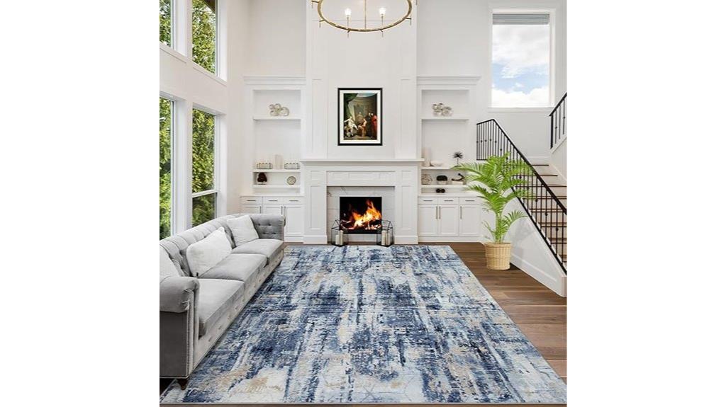 modern 9x12 washable rug