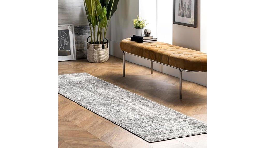 modern abstract runner rug