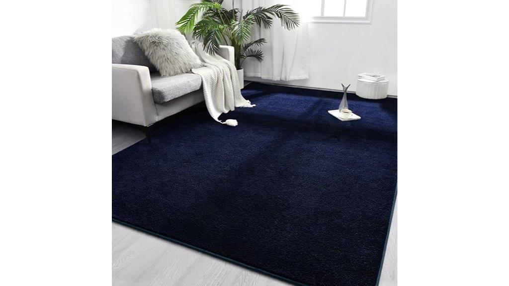 navy blue area rug