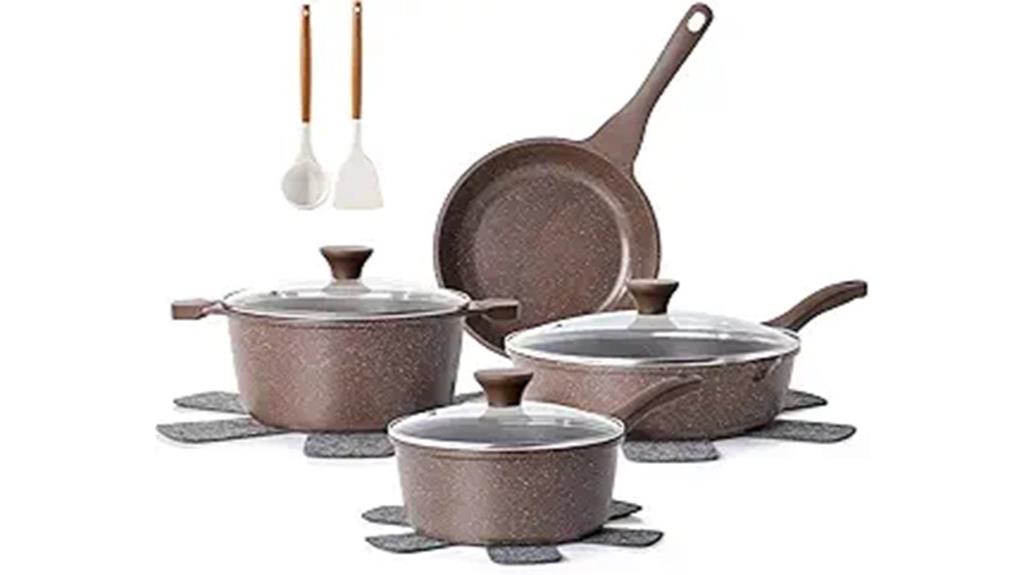 nonstick 13 piece cookware set