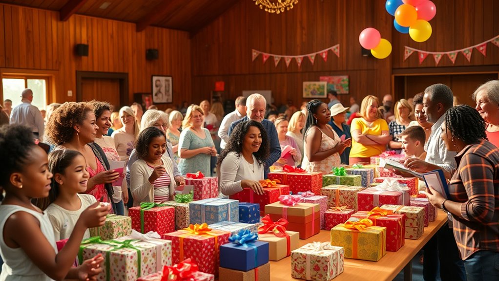 organize community gift exchange