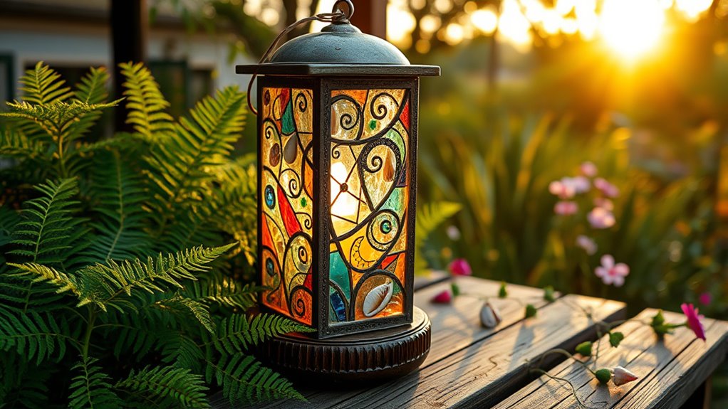 personalized decorative solar lantern