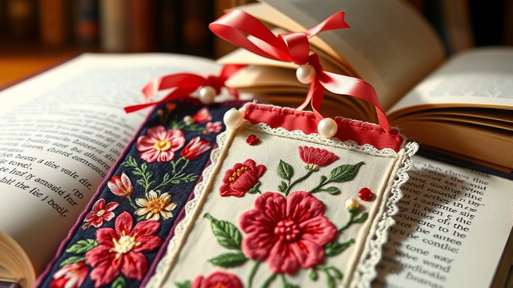 personalized fabric bookmark crafting