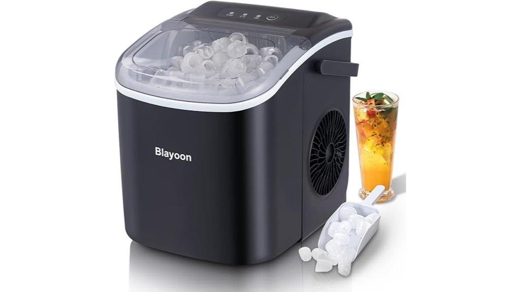 portable self cleaning ice maker