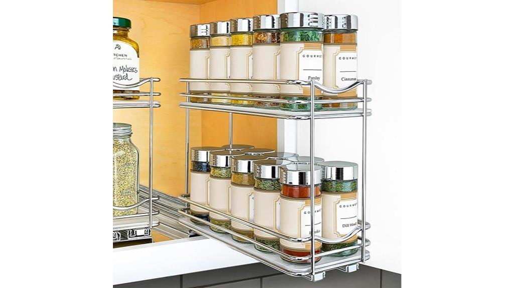pull out spice rack organizer