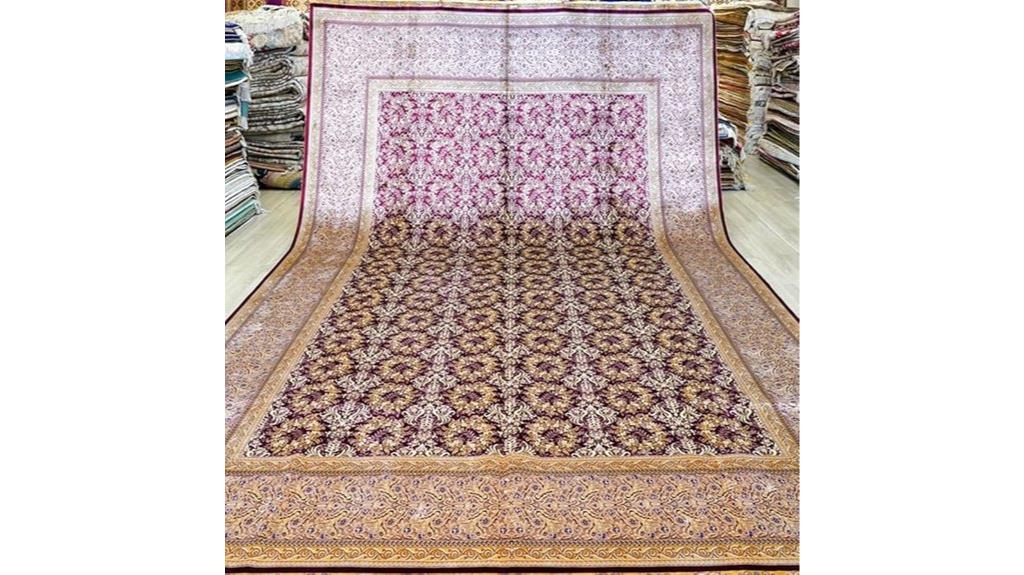 purple vintage handmade carpet