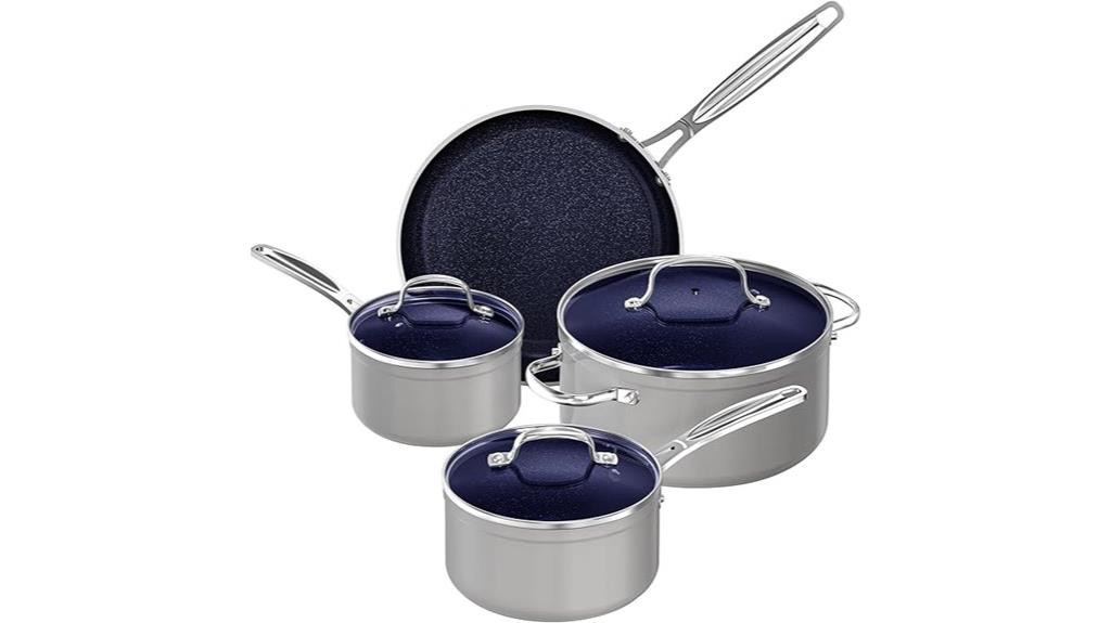 seven piece ceramic cookware