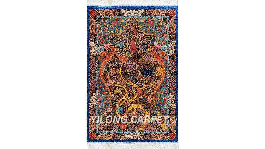 silk floral tapestry rug