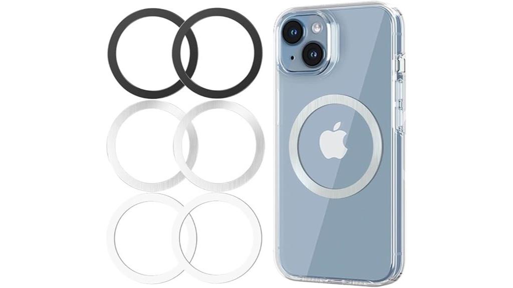 six magsafe metal rings