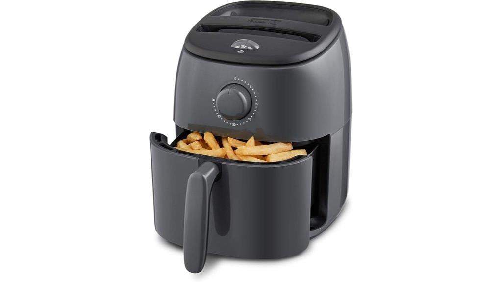 small grey air fryer