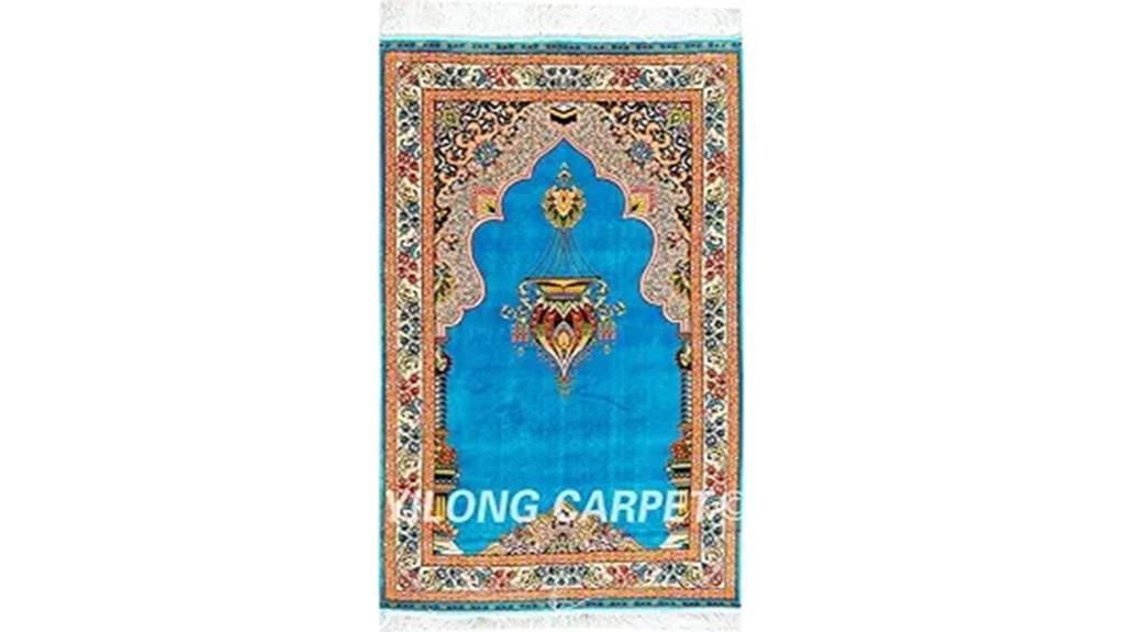 small hand knotted prayer rug